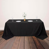 Black Scuba Polyester Tablecloth Black Scuba Polyester Tablecloth
