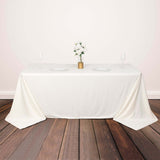 Ivory Scuba Polyester Tablecloth Ivory Scuba Polyester Tablecloth