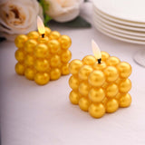 Metallic Gold Flameless LED Candles