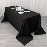 Black Premium Rectangular Tablecloth Black Premium Rectangular Tablecloth