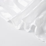 Unleash the Elegance of the White Satin Stripe Tablecloth